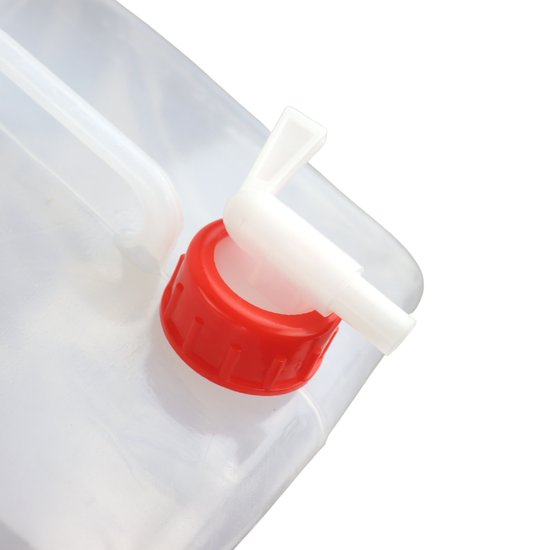 Watercontainer - Waterdispenser - Watertap - Watervat - camping accessoires - Opvouwbaar - Transparant - 10 liter van Apollo — afbeelding 4