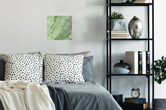 Poster Granit - Galets - Wit - Vert - 30x30 cm