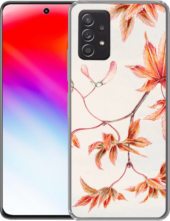 Coque Samsung Galaxy A33 5G - Érable du Japon - Automne - Vintage - Coque de téléphone en Siliconen