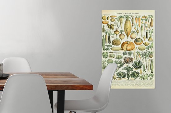 Toile - Légume - Carotte - Chou - Laitue - Nourriture - Peinture sur toile - Photo sur toile - 60x90 cm