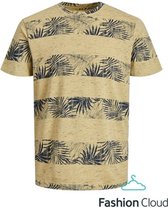 JACK & JONES Jack&Jones Bloomer Stripe Tee SS Crew Neck Straw GEEL S