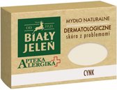 Bialy Jelen Natuurlijke Dermatologische Zeep met Zink voor de Problematische Huid - Gezichtsverzorging - Zeep Blok - Soap Bar - Zeep Bar - 125g