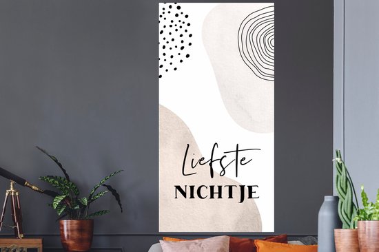 Stickers muraux - Proverbes - Amour - Marron - 80x160 cm - Feuille adhésive