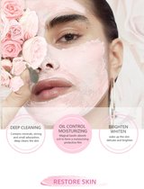 Pink Clay mask ( exfolieert, hydrateerd, diepte reinigend )