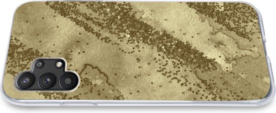 Coque Samsung Galaxy A32 5G - Glitter - Or - Abstrait - Coque de téléphone en Siliconen