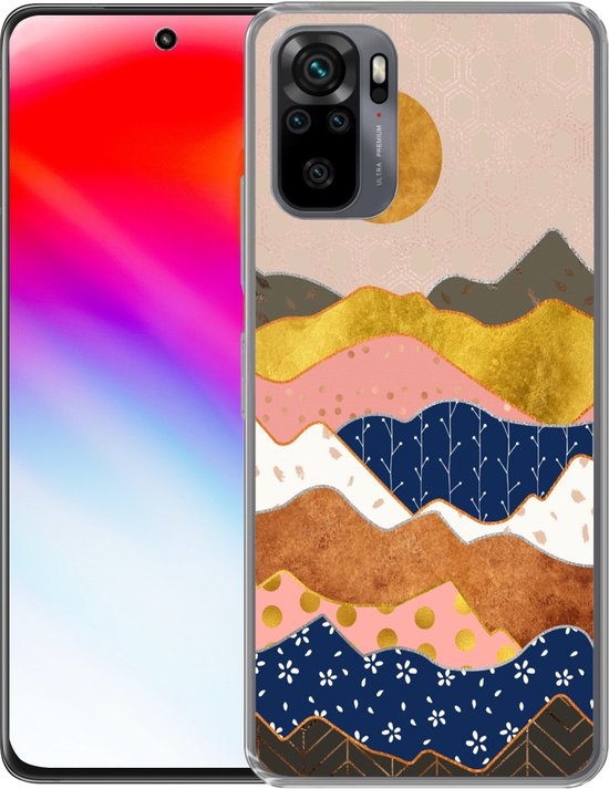 Coque Xiaomi Redmi Note 10 Pro - Or - Pastel - Motifs - Coque de téléphone en Siliconen