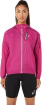 ASICS FujiTrail Jacket Dames - sportjas - roze - maat L