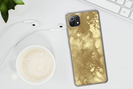 Convient pour coque Xiaomi 11T - Or - Peinture - Abstrait - Étui de téléphone en Siliconen