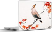 Laptop sticker - 15.6 inch - Japanse esdoorn - Boom - Vogels - 36x27,5cm - Laptopstickers - Laptop skin - Cover