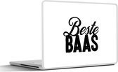 Laptop sticker - 17.3 inch - Spreuken - 'Beste baas' - Baan - Quotes - 40x30cm - Laptopstickers - Laptop skin - Cover