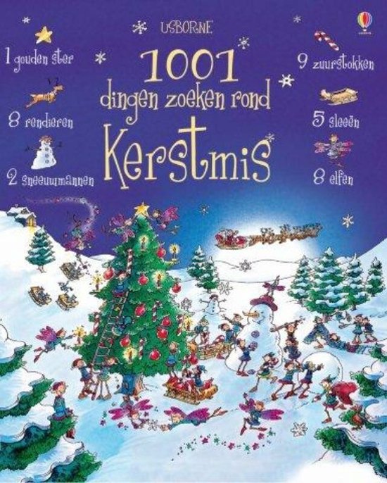 Cover van het boek '1001 dingen zoeken rond Kerstmis' van A. Frith