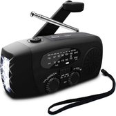 PrettyGoods® Noodradio Zonne Energie - Opwindbare Radio - Draagbare Radio