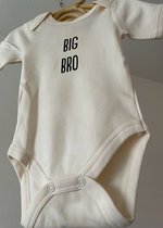 Romper Big bro - creme - maat 86 - zwangerschapsaankondiging - grote broer
