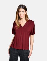 GERRY WEBER Dames Shirt met onafgewerkte hals EcoVero