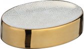 zeephouder Nuria 12 cm keramiek wit/goud