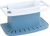 spoelbakorganizer Cosmo 21 x 11 cm PP blauw/wit 3-delig