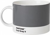 mok 475 ml porselein grijs