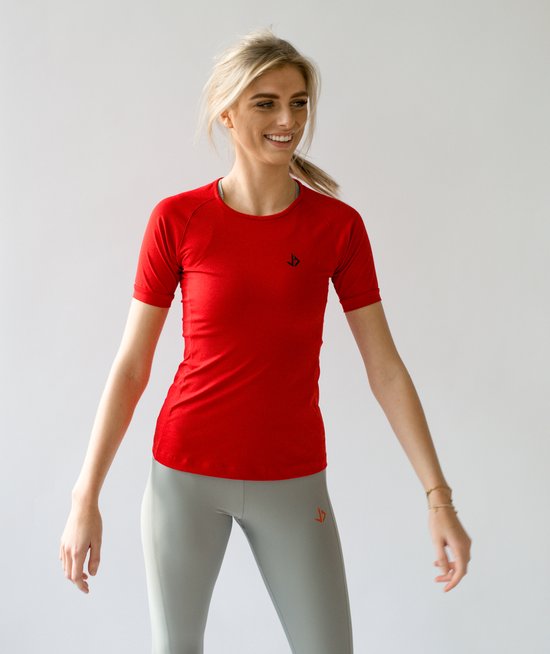 JUSS7 Sportswear - Sport T-shirt Dames Shortsleeve - Red