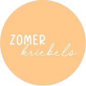 Muurcirkel zomerkriebels geel Ø 100 cm / Dibond - Aanbevolen