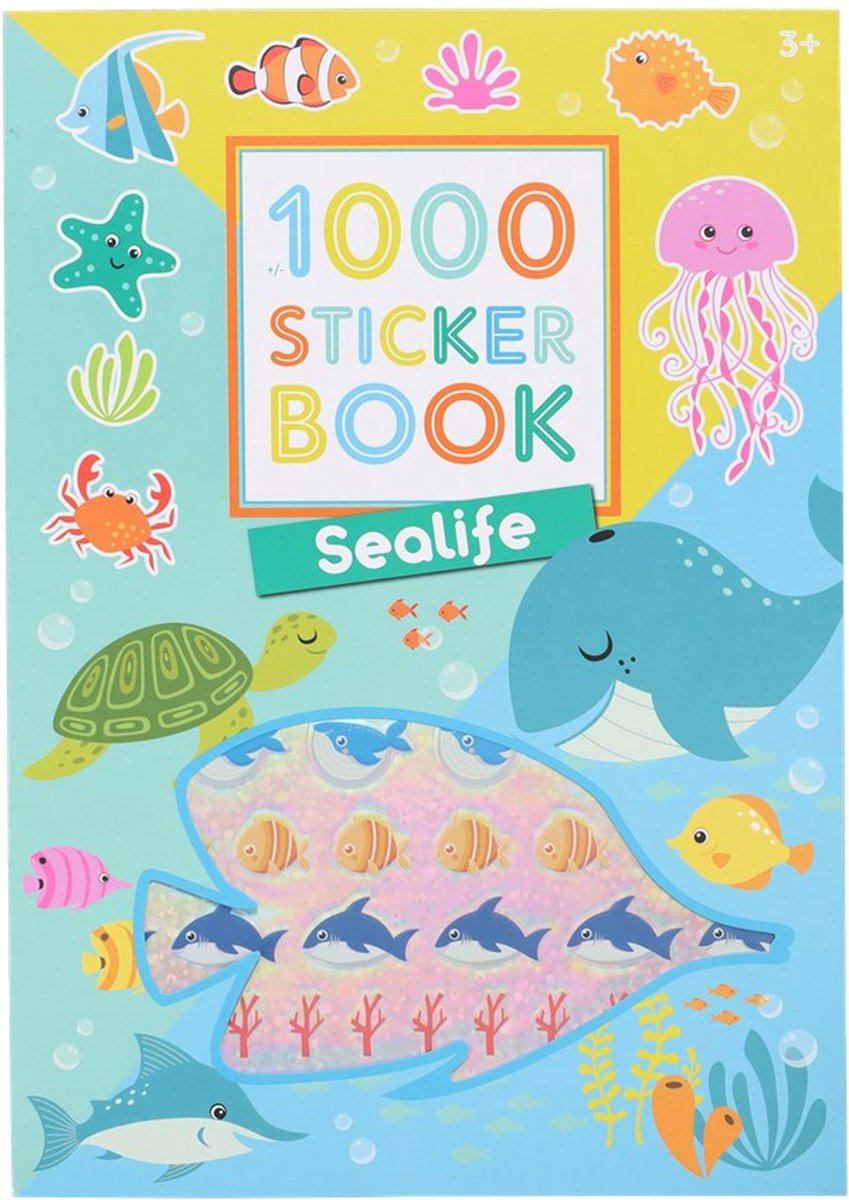 Stickerboek vissen 1000 stickers - stickerboek onder zee