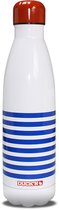 RVS thermosfles - wit / blauw / rood - matroos/matrozen - 500 ml - waterfles - drinkfles - sport