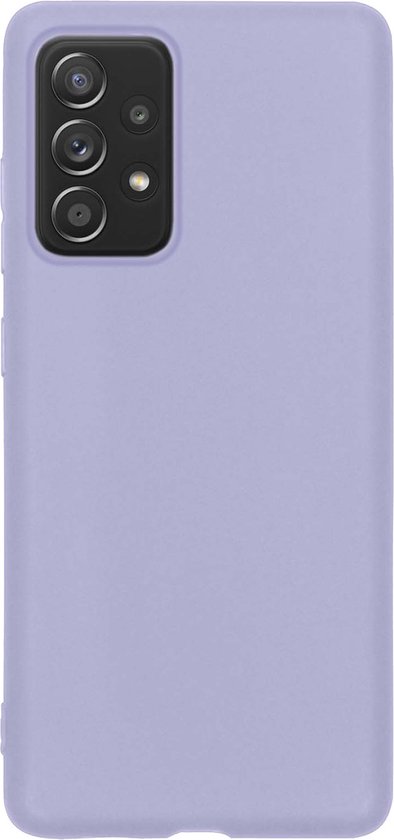 Coque Samsung A33 avec 2x protections d'écran - Coque Samsung Galaxy A33 - Coque Samsung A33 en Siliconen avec 2x protections d'écran - Lilas