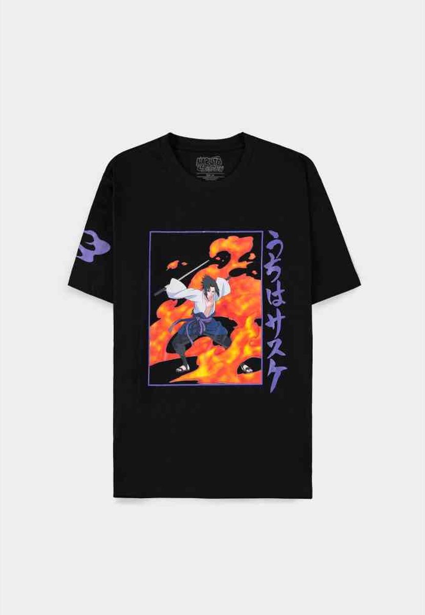 Naruto - Sasuke Heren T-shirt - XL - Zwart