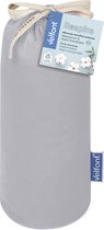 Velfont - Respira - Waterdichte kussenbeschermer / sloop met rits - 40 x 60 cm - Licht Grijs - Flinterdun, zacht en ademend
