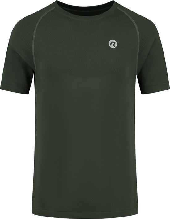 Rogelli Essential Sportshirt - Korte Mouwen - Heren - Legergroen - Maat XL