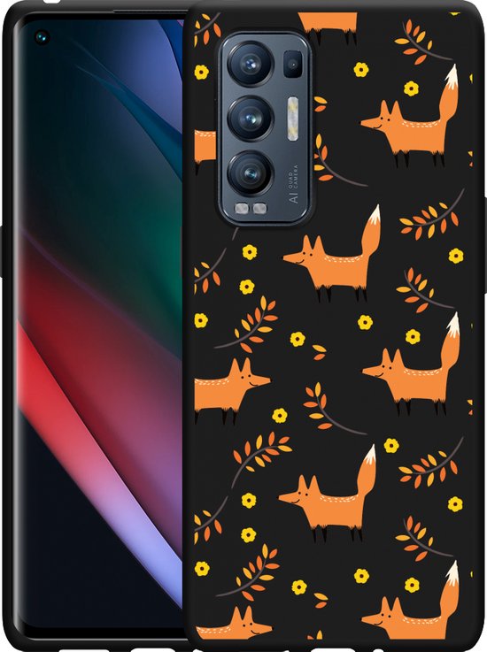CUSTODIA PORTAFOGLIO LIBRO per OPPO FIND X3 NEO COVER FLIP MAGNETICA PELLE NERA