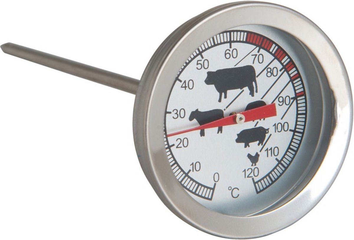 Thermomètre BBQ - Sans fil - 50 à 550 degrés - Acier inoxydable