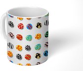 Mok - Koffiemok - Stenen - Patronen - Abstract - Regenboog - Mokken - 350 ML - Beker - Koffiemokken - Theemok