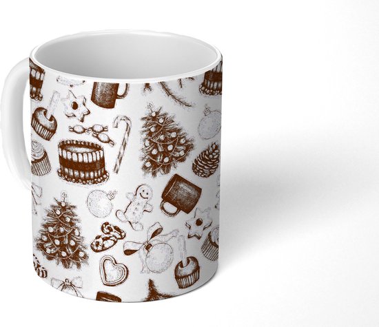 Tasse - Tasse à café - Vintage - Noël - Motifs - Décembre - Tasses