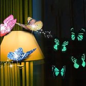 Merkloos - 3D wanddecoratie - kinderkamer inspiratie - vlinders - glow in the dark