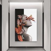 Wallyard - Glasschilderij Warm Woman - Wall art - Schilderij - 40x60 cm - Premium glass - Incl. muur bevestiging