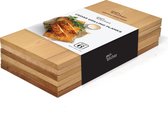 Joejis Kitchen Cedar Planks for BBQ Grilling & Unique Food Plating, Set of 6 Pcs Plank of Wood to Infuse Smokey Flavours, Food Safe BBQ Wood Planks Perfect as Fish Smoker or for Sl