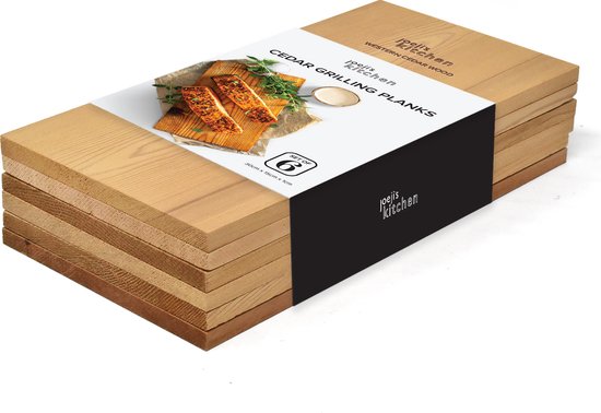 50 Planches De Cèdre Pour Grillade - 15,5x10cm - Pour Saumon, Viande Et Légumes - Saveur Bois Naturelle