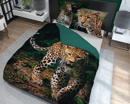 Dekbedovertrek cheetah 200x200cm