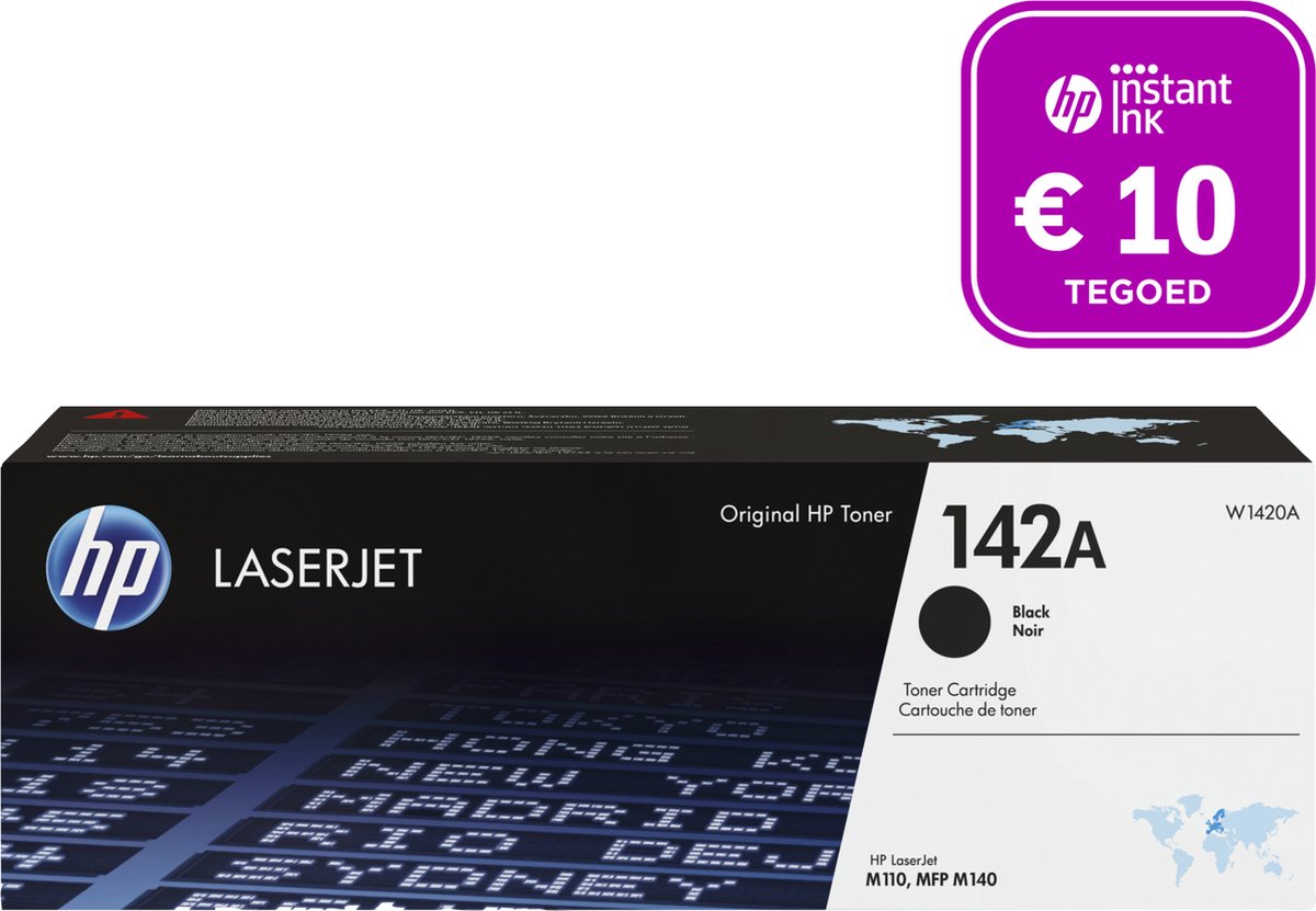 HP 142A Originele LaserJet Tonercartridge - Zwart + Instant Ink tegoed | bol