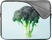 Laptophoes 15.6 inch  | Broccoli | Zachte binnenkant | Luxe Laptophoes | Kwaliteit Laptophoes met foto