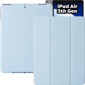 iPad Air 3 (2019) 10.5 Hoes - iPad Air 2019 (3e generatie) Case - Blauw - Smart Folio iPad Air Cover met Apple Pencil Opbergvak - Hoesje voor Apple iPad Air 3e Generatie (2019) 10.