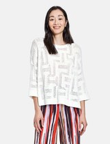 GERRY WEBER Dames Pullover mit Lochmuster