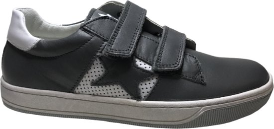 Naturino - mt - velcro's ster lederen sneakers - Andy - wit