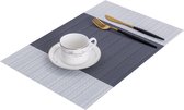 Duurzame Placemats 6 Stuks - Hittebestendig - Makkelijk schoon - Fijngeweven PVC - 30 x 45cm 8