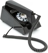 GPO 1960PUSHBLA - Garniture de téléphone rétro années 60, boutons poussoirs, noir