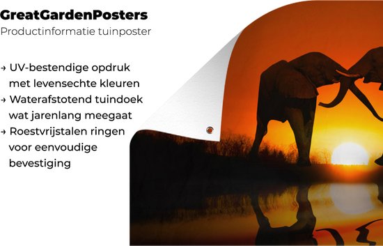 Tableau Toile 'Coucher De Soleil Savane éléphants' 90x60 Cm - Déco Murale Moderne Pour Salon, Chambre, Bureau - 9
