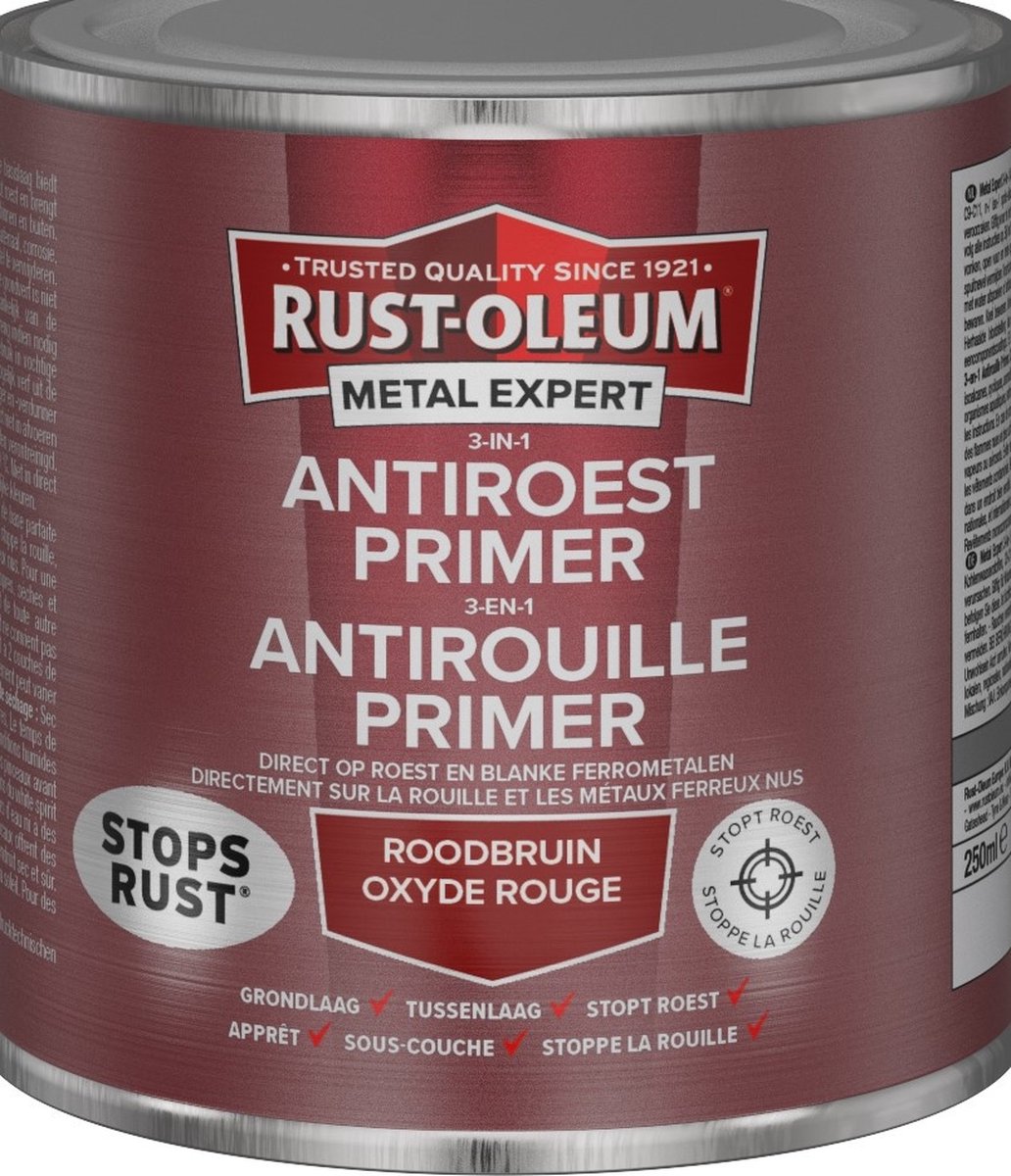 RUST-OLEUM METAL EXPERT APPRÊT ANTIROUILLE 3 EN 1