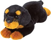 Pluche knuffel dieren Rottweiler hond 34 cm - Speelgoed knuffelbeesten - Honden soorten