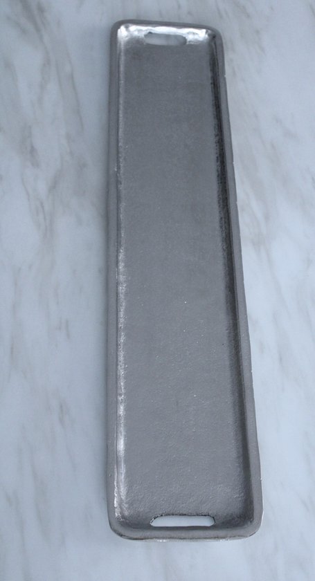 Colmore dienblad zilver nikkel lang 60x13x2