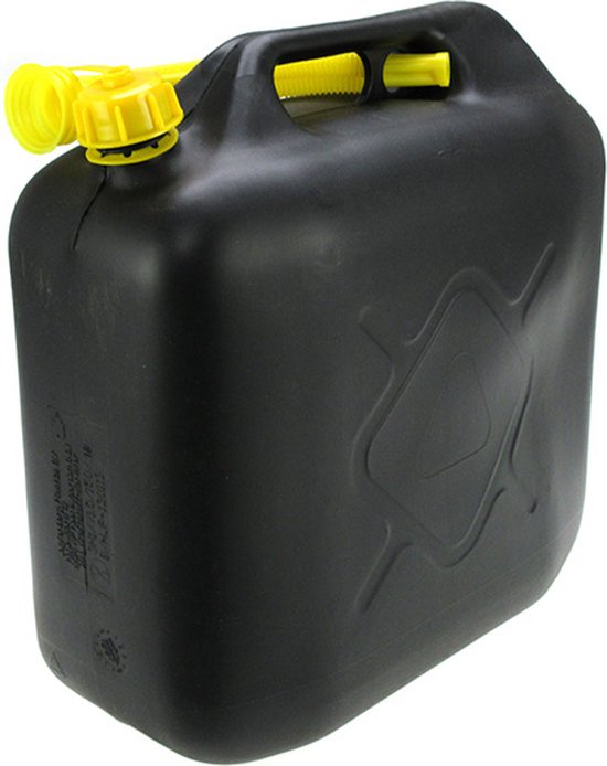 Jerrycan 20 liter zwart - Jerrycan zwart voor brandstof - 20 liter -  inclusief... | bol.com